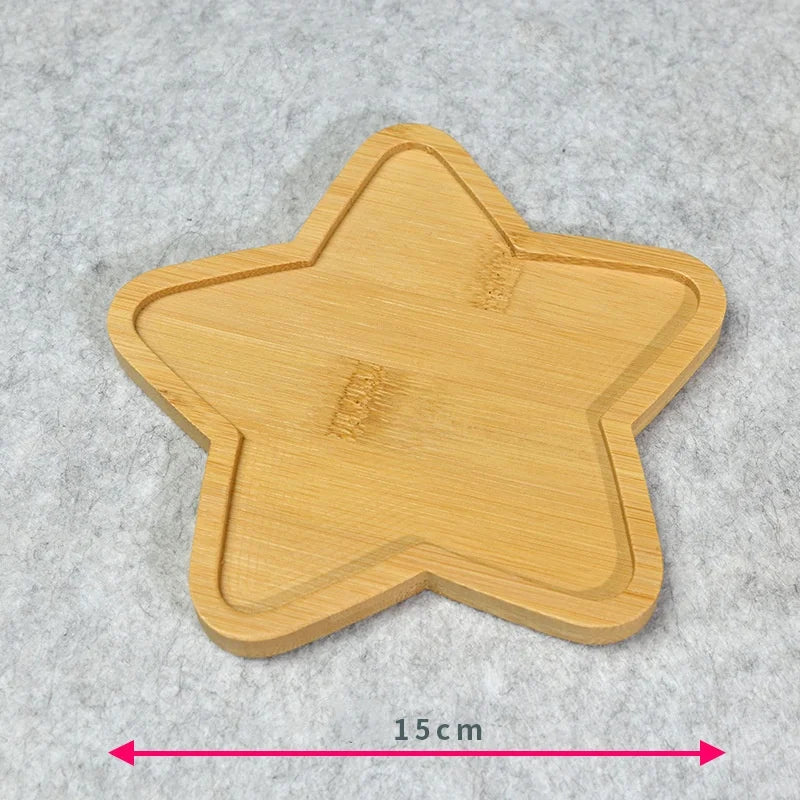 7Style Bamboo Cup Mat Geometry Shaped Tea Coffee Mug Drinks Holder Table Decor AntiFade Tabletop Protection Kitchen Home Coaster