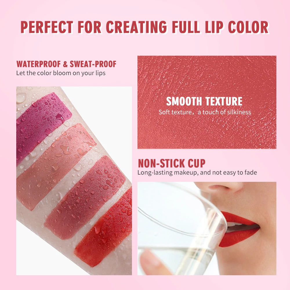 ibcccndc Cigarette Lipstick 4 Colors Popular Lipstick Matte Finish Moisturizing Waterproof Sweatproof Lipstick Makeup