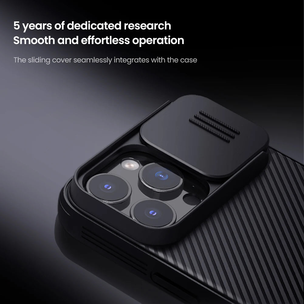 Nillkin Case for  iPhone 16 Pro Max / 16 Pro / 16 Plus / 16 CamShield Pro Phone Case, PC+TPU with Sliding Camera Cover