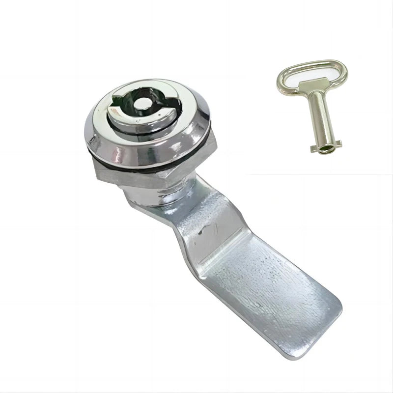1 Set Stainless Steel 18mm Tool Lock Cam Cylinder Lock For Industrial Cabinet Cam Lock 18mm Electric Cabinet Lock Keys