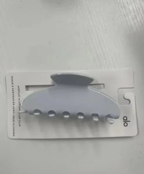 AL Double Ear Hollow-out Design with Vinegar Acid Grab Clip Women's Hair Clip for Top Hair Buns and Ponytails