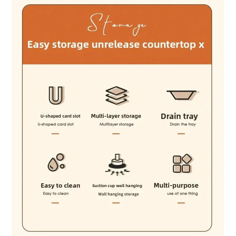 Double Layer Pot Lid Holder Kitchen Storage Rack Wall Mounted Cutting Board Stand Multi Functional Plastic Home Organization