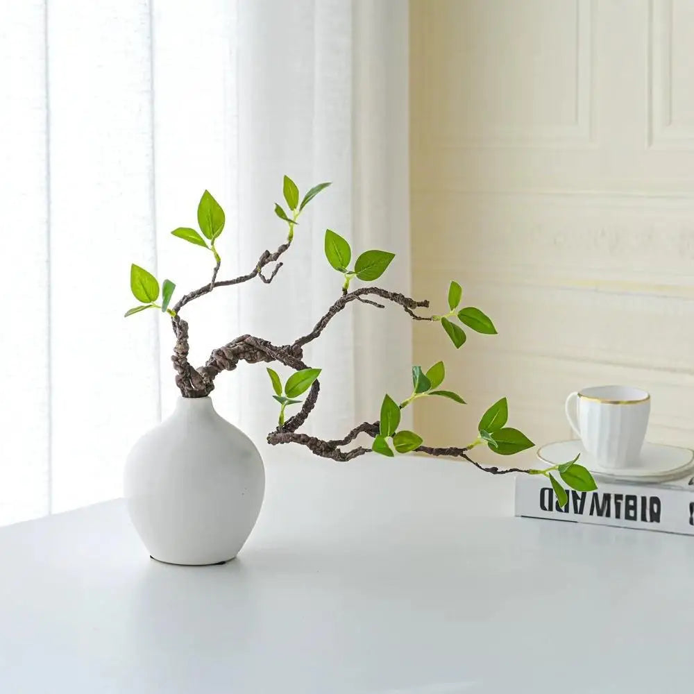 32.7 Inch Fresh Green Bud Fake Plant for Living Room Indoor Decoration Hotel Dining Table Floral Decor