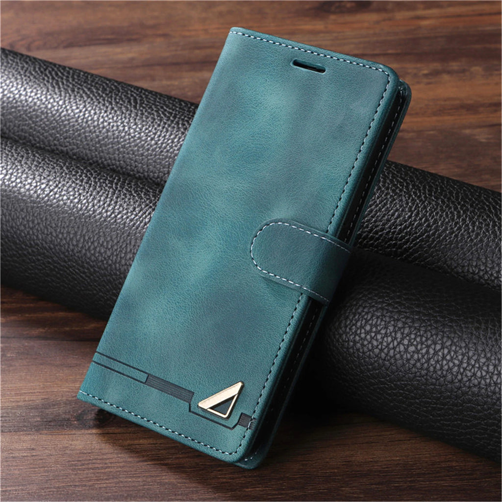 Business Leather Flip Phone Case For iPhone Air 17 16 Pro 15 14 Plus 13 Pro Max 11 12 XR X XS Max Luxury Wallet Bracket Cover