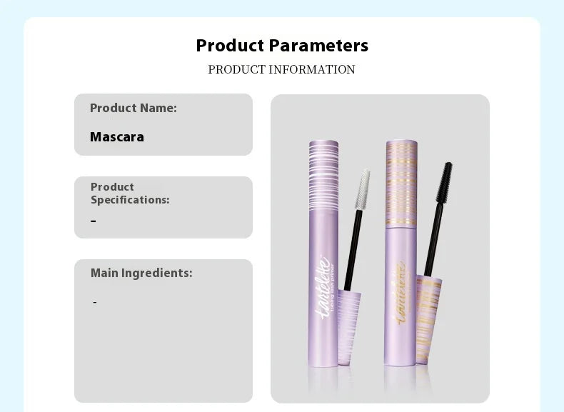 Tubular mascara waterproof, sweat-proof, non-smudge, long and curly eyeliner liquid combination set