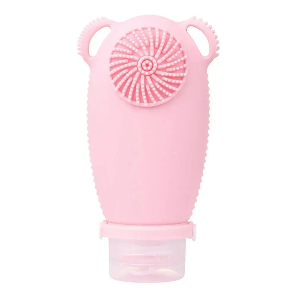 100ml Silicone Refillable Bottles Shower and Bath Brush Travel Portable Shampoo Cosmetic Lotion Refillable travel bottle