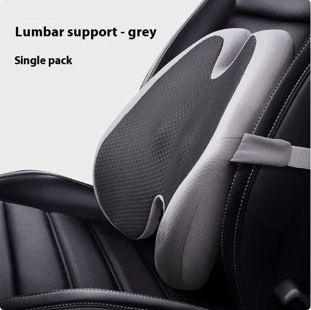 Memory Foam Seat Cushion Waist Back Support Pillow Set Orthopedic Ergonomic Coccyx Relief Hip Lumbar Pad for Office Chair Car