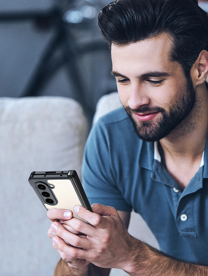 Xundd For Samsung Galaxy Z Fold 3 4 5 6 Fold 7 Foldable Case Airbag Anti-drop Camera Protect Acrylic&TPU Cover For 폴드5 케이스