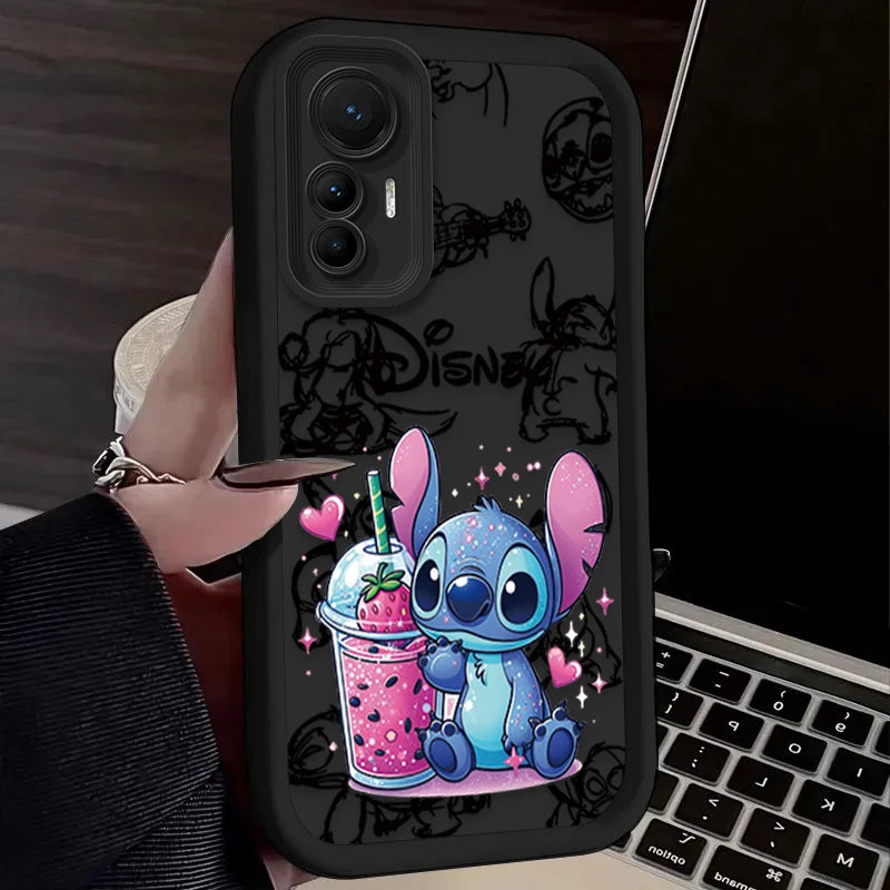 Anime Stitch Disney Phone Case for Xiaomi Mi 15 Ultra 14 13 12 12S 12X 11 Lite 5G NE 13T 12T 11T 14T Pro Soft Silicone Cover