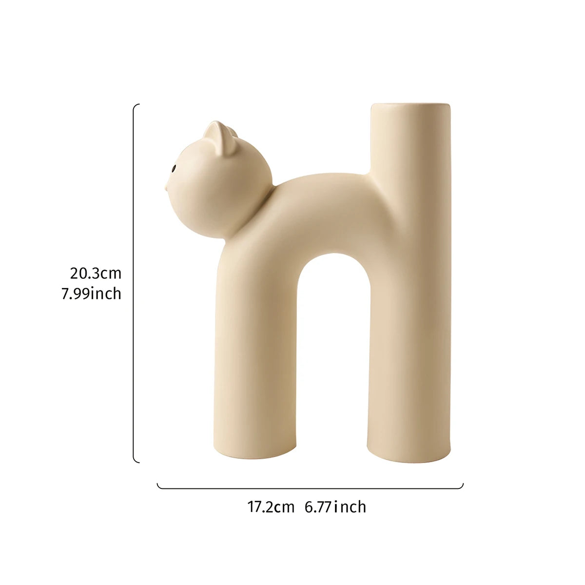 1PC, a Nordic minimalist design cat-themed decorative vase, is suitable for living room, study, wedding and party decoration