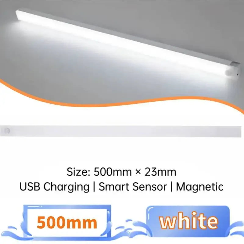 Motion Sensor LED Night Light, Wireless USB Rechargeable Cabinet Lighting for Kitchen, Home, Room Decor, Indoor Storage,