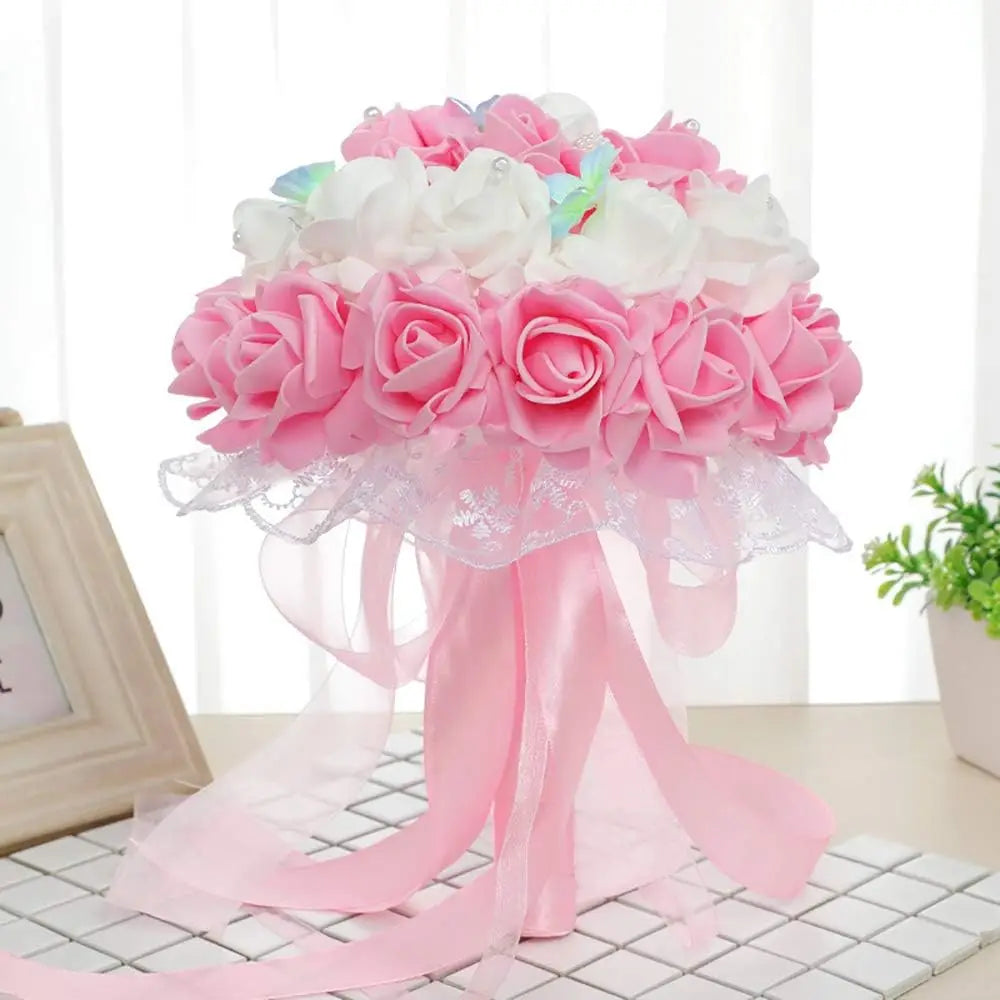 PE Foam Roses Artificial Flowers Wedding Bride Bouquets Festival Decor DIY Gift Wreath Home Table Outdoor Garden Party Hot Sales