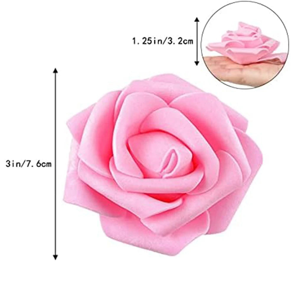PE Foam Roses Artificial Flowers Wedding Bride Bouquets Festival Decor DIY Gift Wreath Home Table Outdoor Garden Party Hot Sales