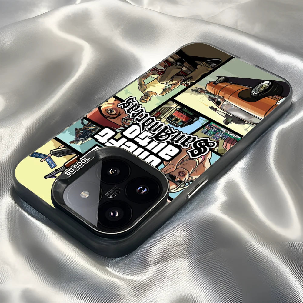 Epc San Andreas G-GTA IMD Phone Case For iPhone 16 15 14 13 12 11 Pro Max Plus Color Silver Cover