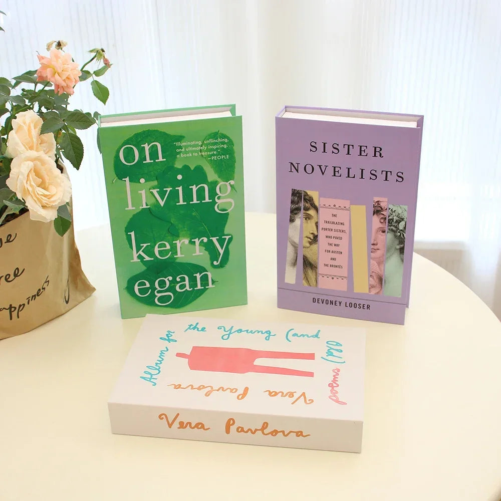 3Pcs Foldable Fashion Fake Books Living Room Decoration Designer Books Coffee Table Ornaments Club Hotel Room Villa Prop Books