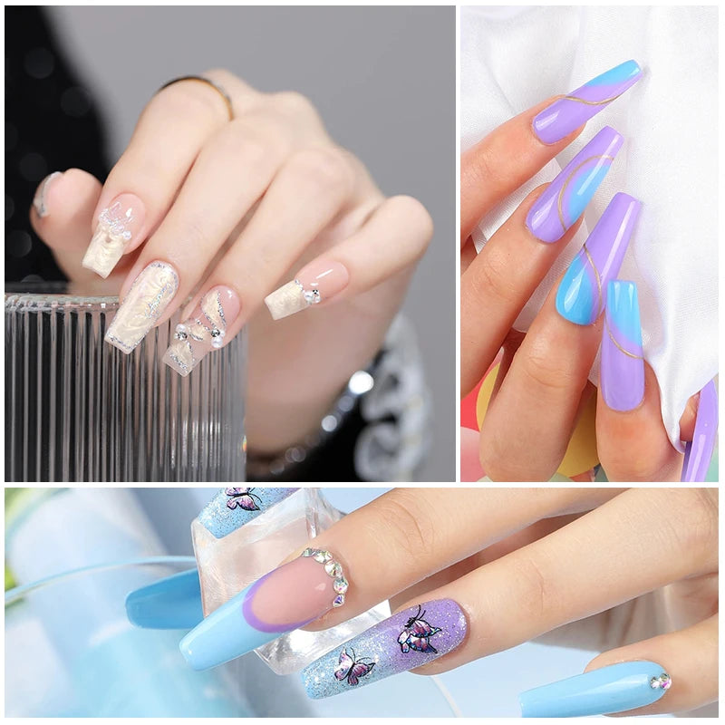 Gel Nail Polish Kit With UV Nail Lamp Electric Nail Drill Machine Soak OFF Gel Nail Kit Base&Top Coat Gel Polish Nail Tools Set