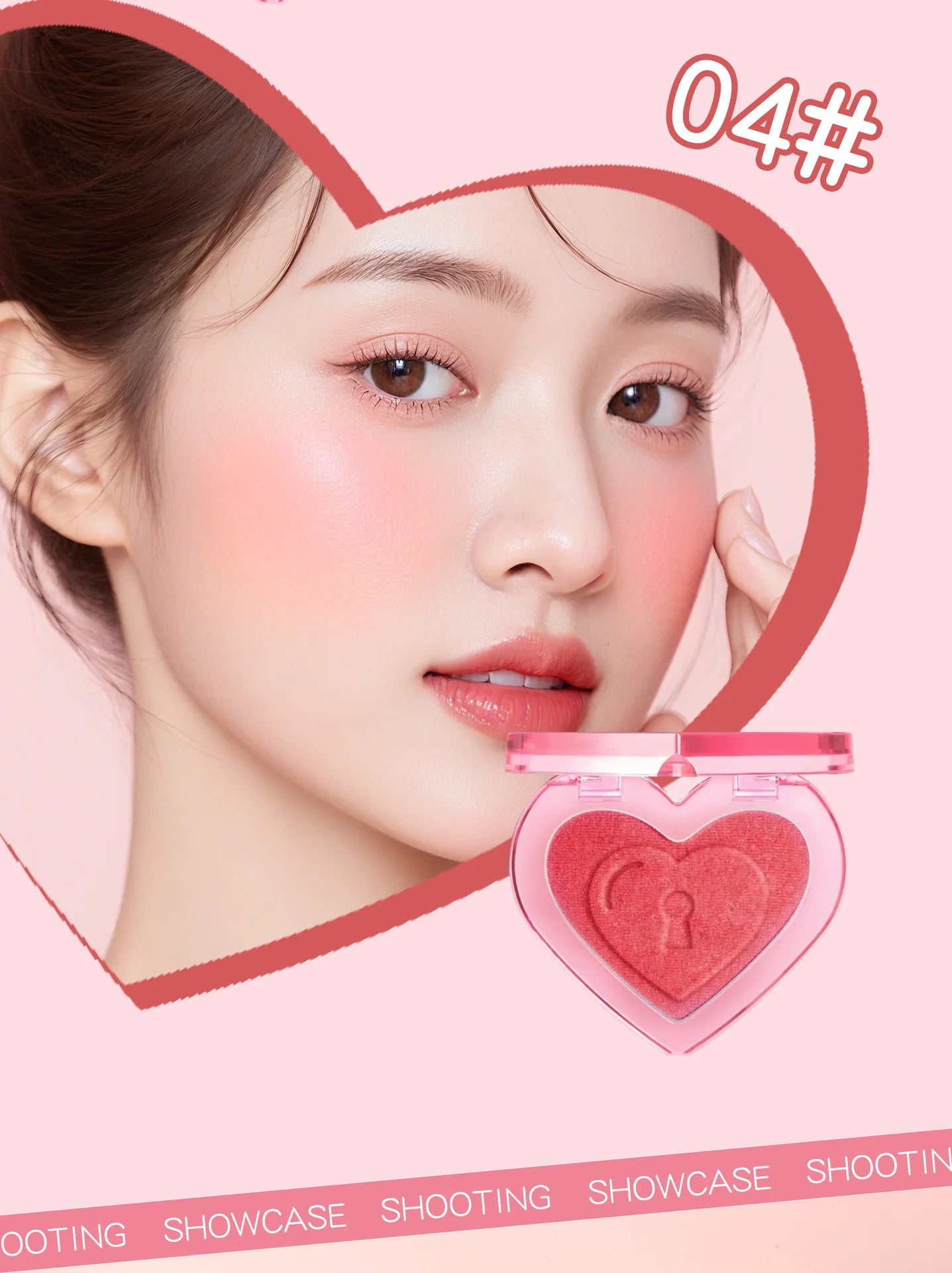 4 color Monochrome blush Matte Natural Cheek Color Brightening Face Waterproof Facial Contouring Makeup Blush Powder Soft Makeup