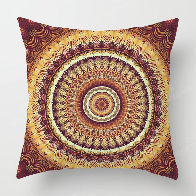 Fall home decor autumn living room throw pillow cover sofa boho Cushion cover mandala 45x45cm 45*45 50x50 60x60cm 40*40 40x40cm