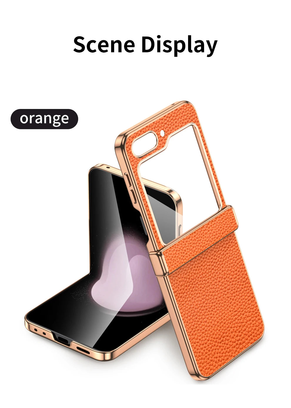 LANGSIDI Brand For samsung Galaxy Z flip 7 FE 6 5 flip7 Luxury Genuine Leather Hinge Protection Case Ultra-Thin Shockproof cover