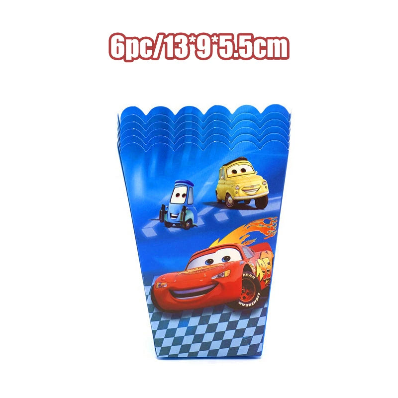 Disney Cars Birthday Decoration Cartoon Lightning Mcqueen Party Paper Plates Napkins Cups Balloon Event Supplies Baby Shower Kid