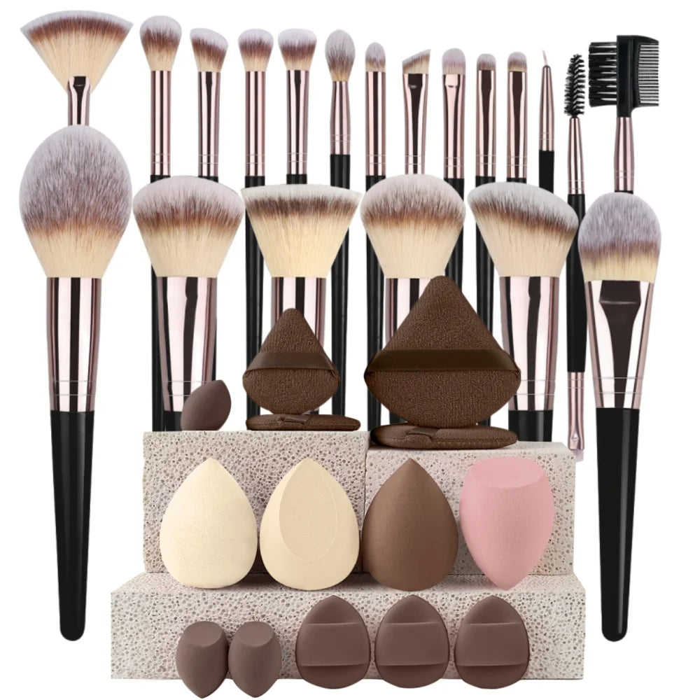 Makeup Brushes Set Professional Beauty Foundation Concealer Powder Eyeshadow Blush Brush Kabuki Blending Cosmetic Beauty Tool