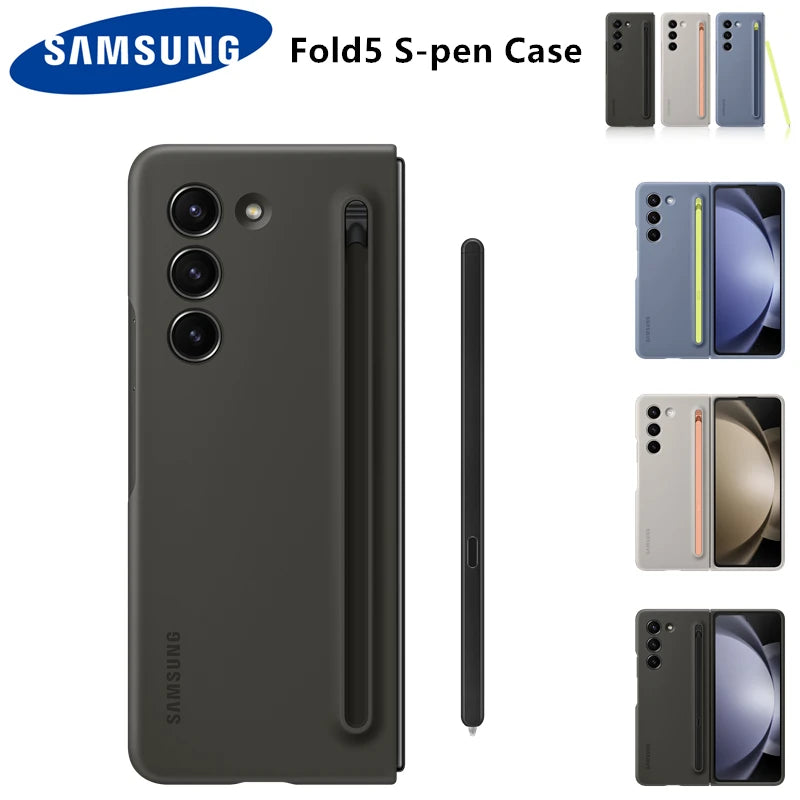 Original Samsung Galaxy Z Fold 5 S Pen Case, Silicone Cover For Z Fold5 Phone With Spen Cases, EF-OF94P