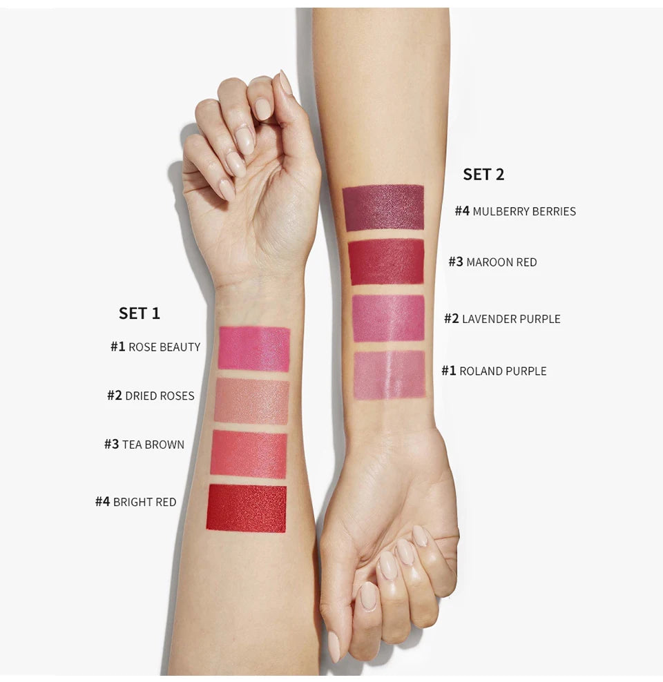 ibcccndc Cigarette Lipstick 4 Colors Popular Lipstick Matte Finish Moisturizing Waterproof Sweatproof Lipstick Makeup