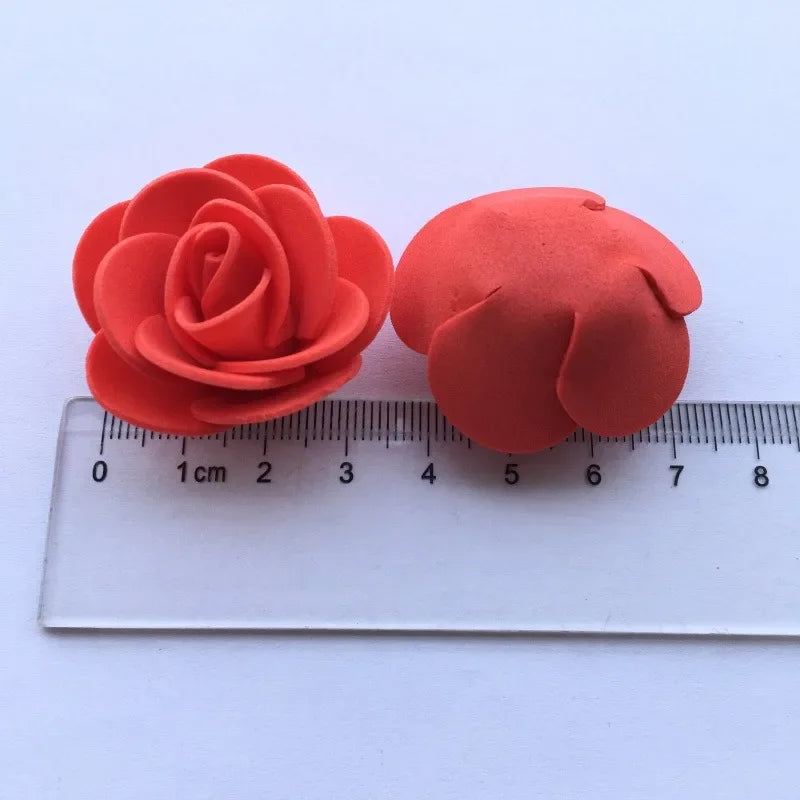 Artificial Rose Flower Heads Real Looking Foam Roses for DIY Wedding Baby Shower Centerpieces Party Home Decoration Wholesale