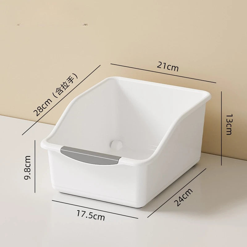 Plastic Multi-functional Storage Box Curved Design Ideal for Home Organization,suitable for Cleaning Products and Household Item