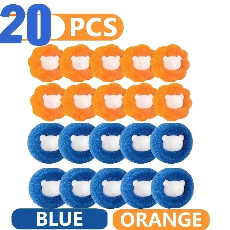 Laundry Balls Pet Hair Collector for Washing Machine Reusable Laundry Lint Catcher Removes Lint From Clothes Pet Cat Accessories