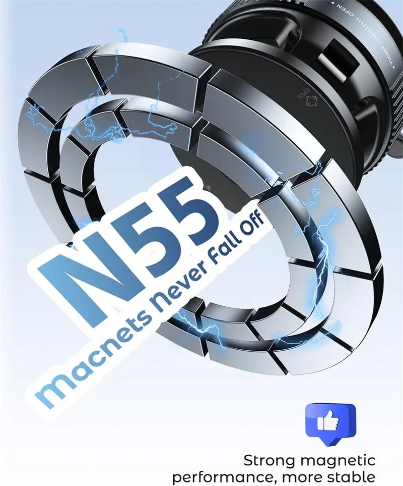 Vacuum Magnetic Suction Cup Phone Mount for Magsafe, 360° Adjustable Magnetic Phone Holder Foldable Portable Cell Phone Holders