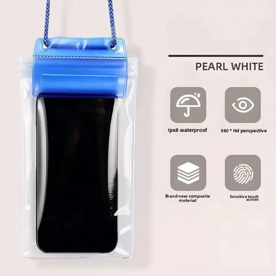 2/1Pcs Waterproof Phone Pouch Universal IPX8 Water Proof CellPhone Case Dry Bag Waterproof Phones Protector for Beach Swimming