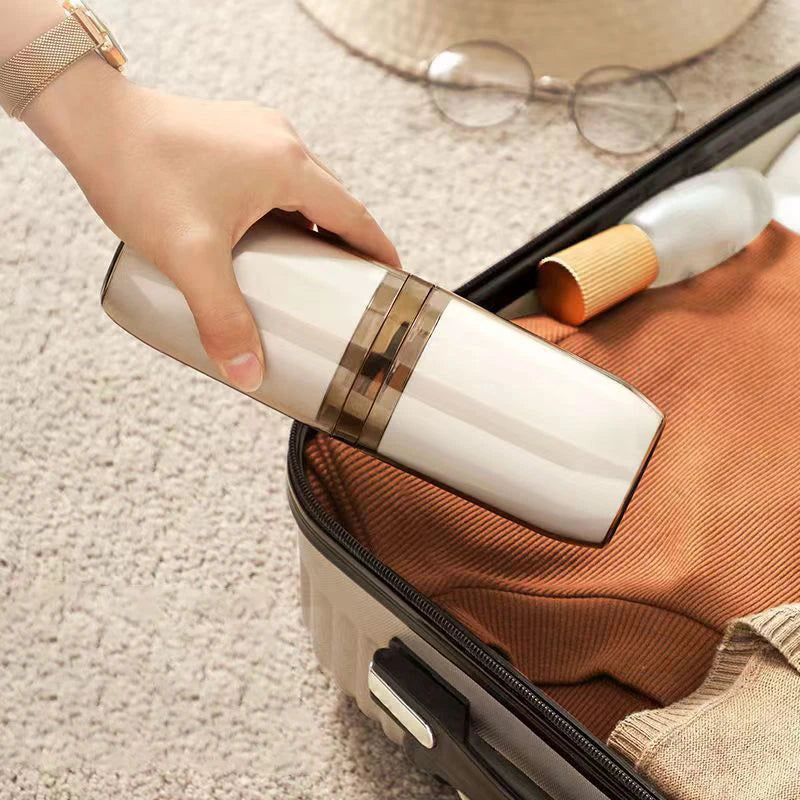 2/4 Cup Toothbrush Storage Box Portable Mouthwash Cup Toothpaste Storage Box Toiletry Travel Supplies Portable Toothbrush Cup
