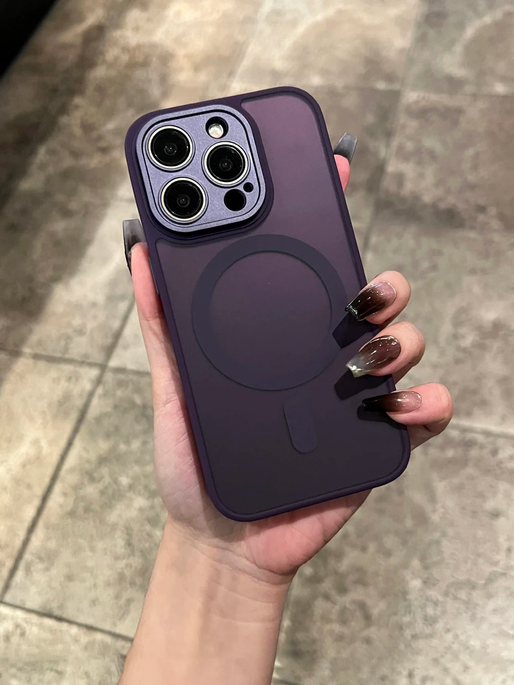 Matte For Magsafe Magnetic Case For iPhone 16 15 Pro Max 14 13 12 11 Frosted Translucent Wireless Charge Shockproof Bumper Cover