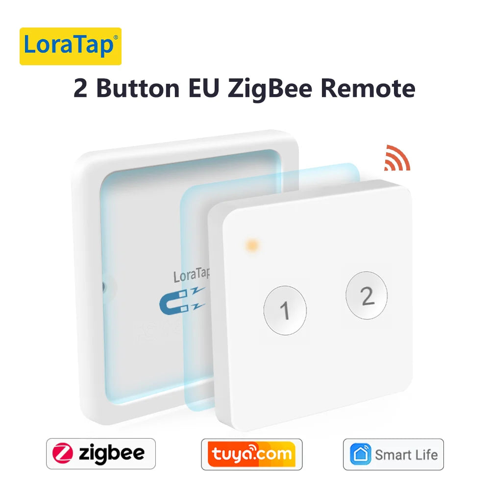 Tuya Smart Life ZigBee 3.0 Wireless Portable Pushbutton 1,2,3,4 Gang Remote Controller Scene Switch