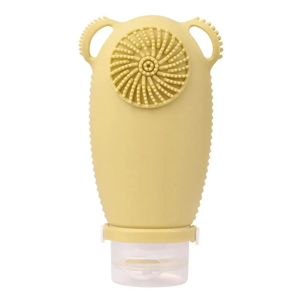 100ml Silicone Refillable Bottles Shower and Bath Brush Travel Portable Shampoo Cosmetic Lotion Refillable travel bottle