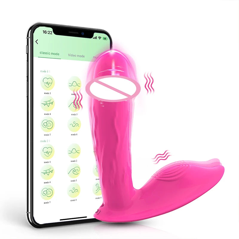 Penetration Vagina Vibrator Female Clitoris Stimulator Dildo Vibrator Sex Toy Wearable Panties Vibrator Adult Sex Toys for Women