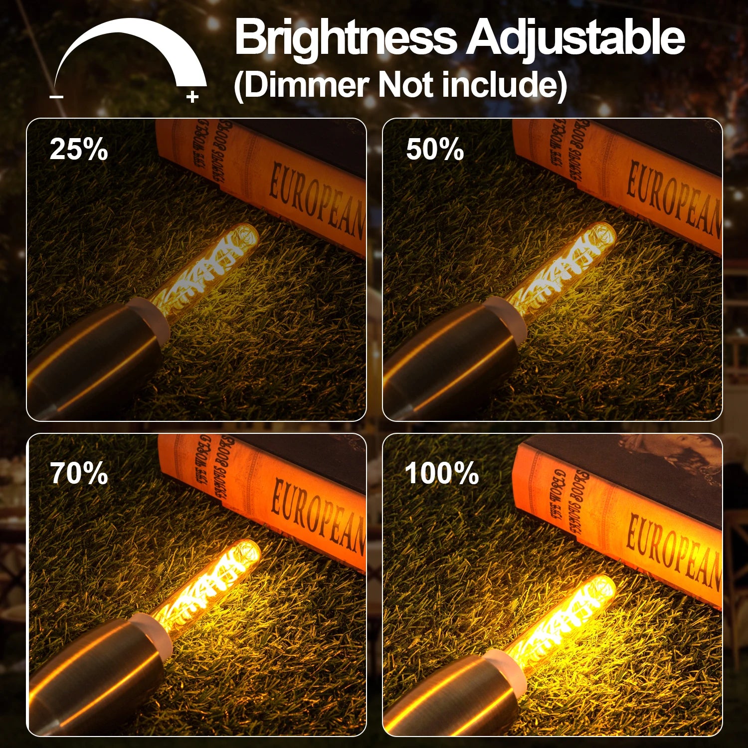 T20 Long Tube Led e14 Bulb Vintage 220V E12 110V Dimmable 3W Indoor Amber Pendant Wam White Retro Filament Lamp Decoration Light