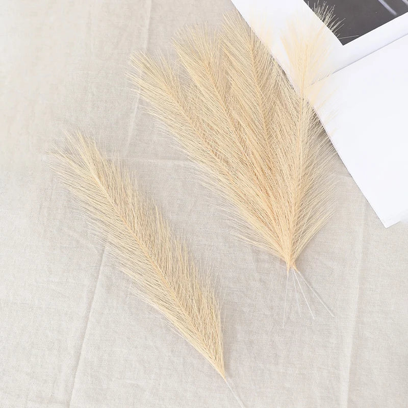 10/30 Pcs Artificial Pampas Grass Fluffy Reed Bouquet Boho Decor for Party Room Home Wedding Decoration Table Flower Arrangement