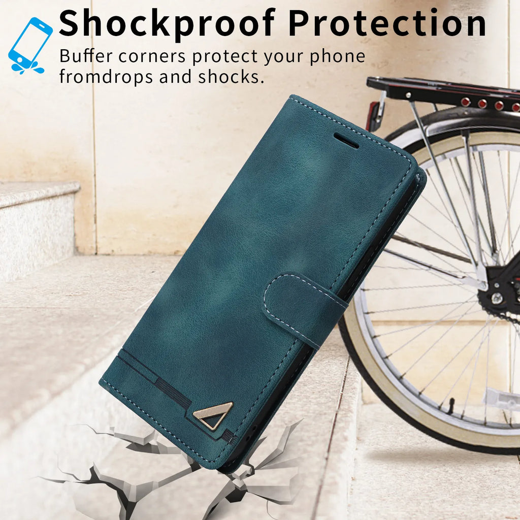 Business Leather Flip Phone Case For iPhone Air 17 16 Pro 15 14 Plus 13 Pro Max 11 12 XR X XS Max Luxury Wallet Bracket Cover