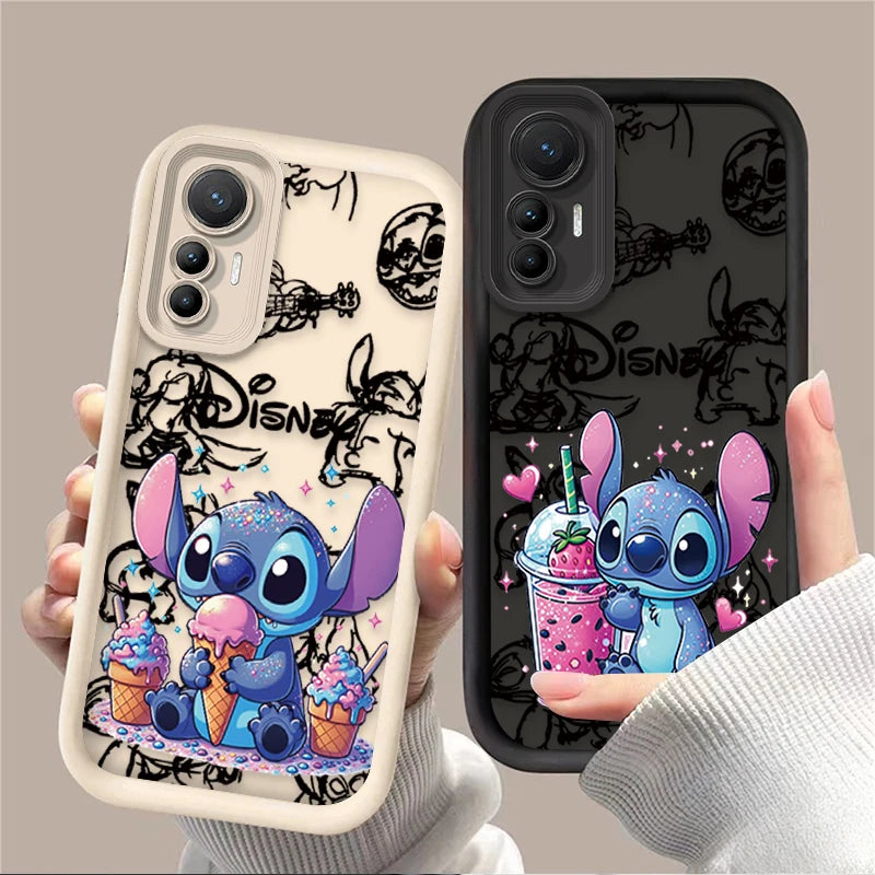 Anime Stitch Disney Phone Case for Xiaomi Mi 15 Ultra 14 13 12 12S 12X 11 Lite 5G NE 13T 12T 11T 14T Pro Soft Silicone Cover