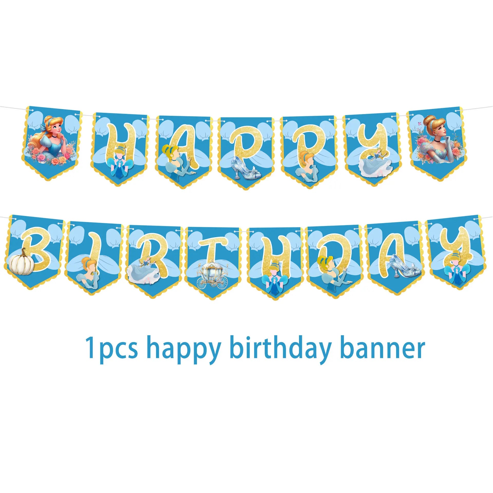 Disney Cinderella Princess Birthday Party Decoration Girls Cinderella Birthday Party Favors Plates Cup Napkins Tablecloth Supply