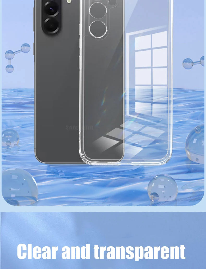 Clear Phone Case For Samsung Galaxy A16 A06 A26 A36 A56 A07 A17 Silicone Soft Cover For Samsung A05S A15 A25 A35 A55 A34 A54 A14