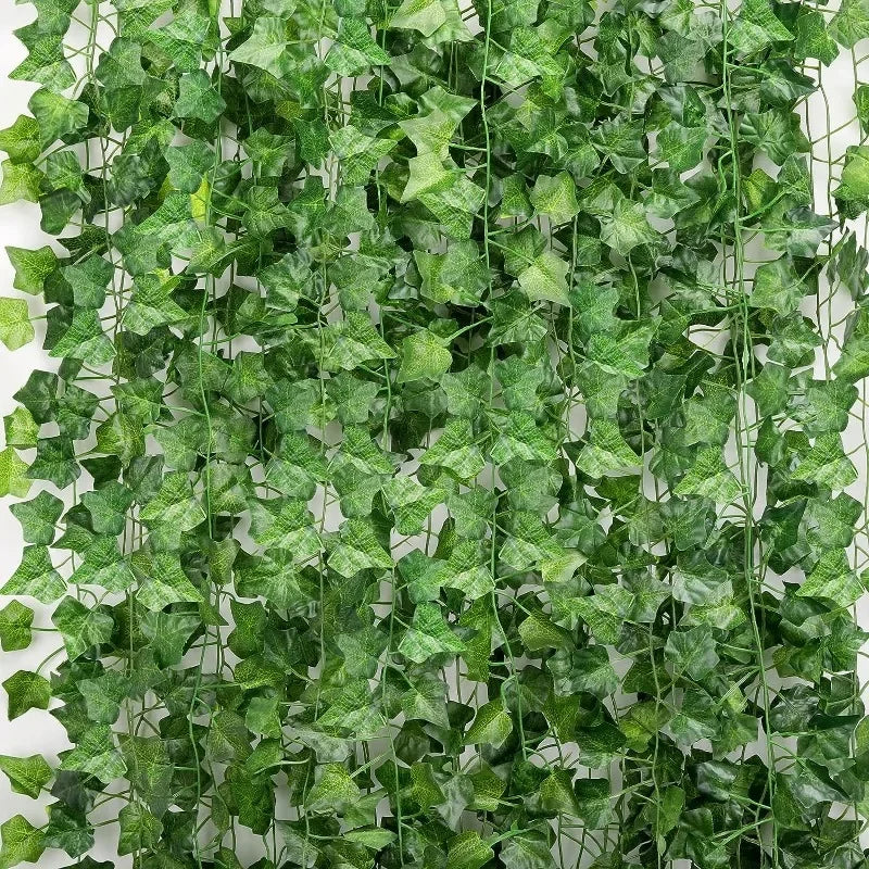 120/2m Artificial Ivy Leaf Rattan Creeper Leaves Vine Hanging Garland DIY Fake Flower Plant Garden Wedding Party Home Decoration