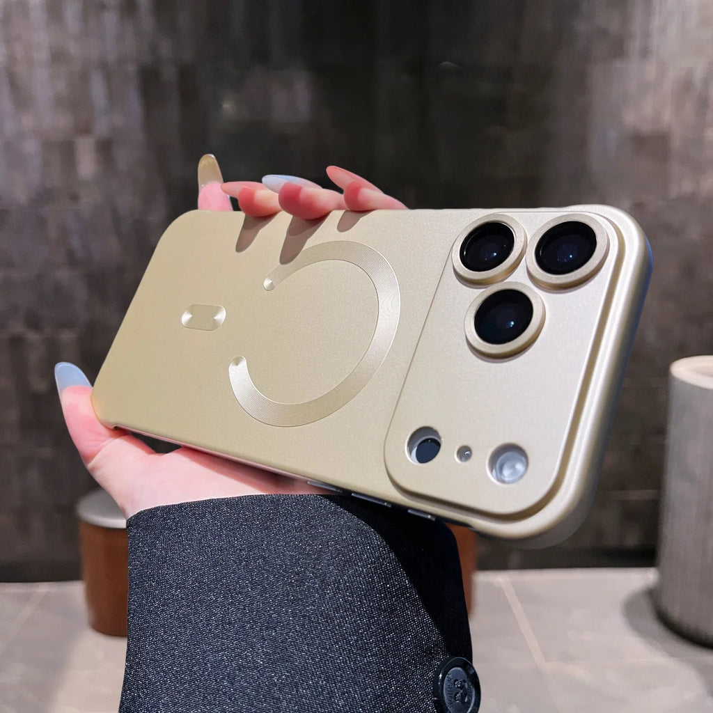 Ultra Thin PC Magsafe Case for iPhone 17 11 12 13 14 15 16 Pro Max Plus iPhone Air Frameless Shockproof Camera Protector Cover