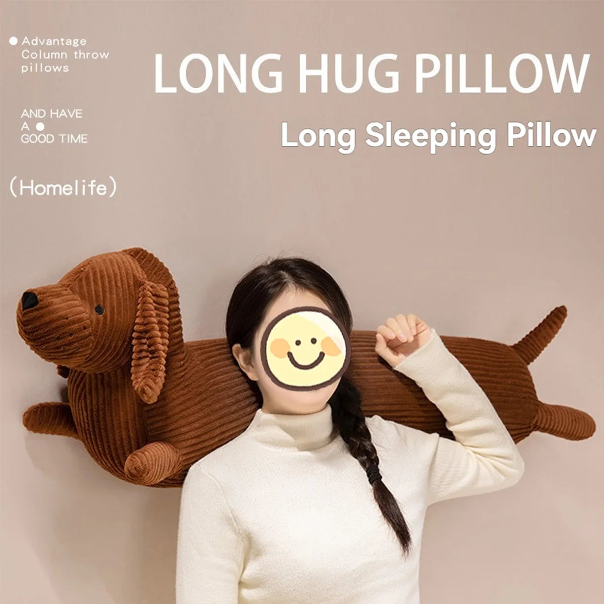 1pc Dachshund dog Plush throw Pillow Soft and Durable Faux Fur Throwing sofa Pillow Cushion Dachshund Animal