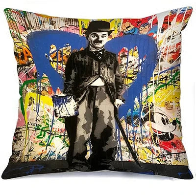 Color Printing Pillow Case Square Cushion Cover Banks Street Art Pillowcase Decorative Modern Throw Pillow Case 50*50 cm