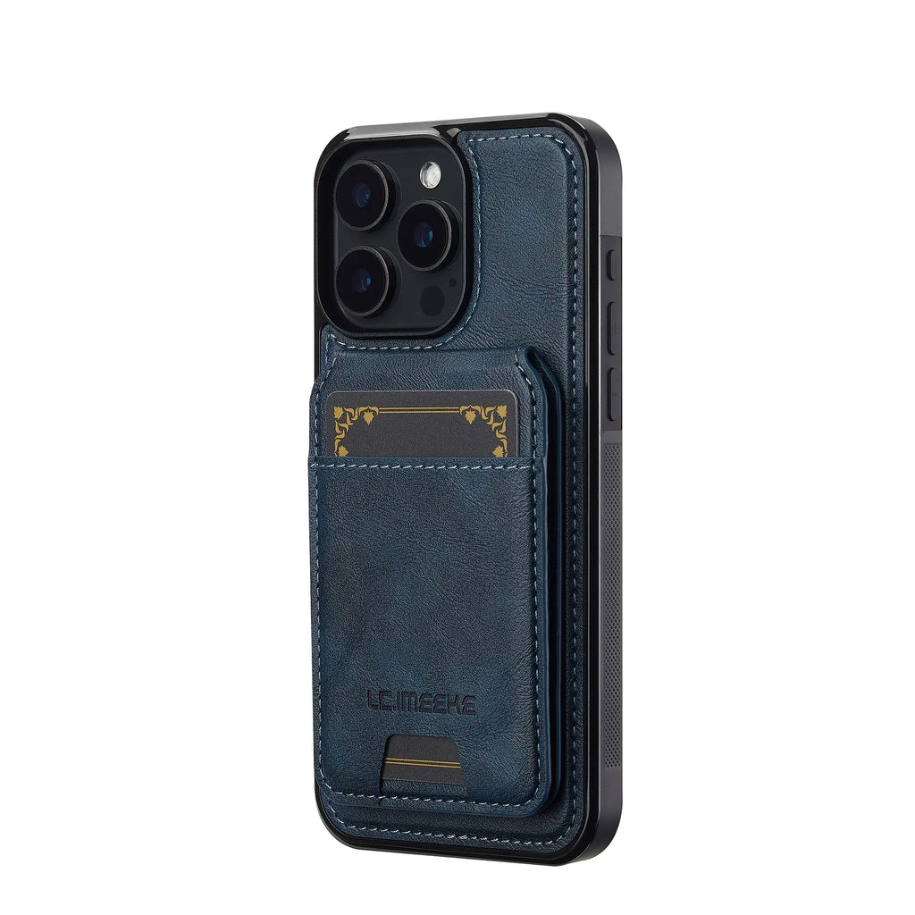 Detachable Magnetic 2 In 1 Leather Case For iPhone 16E 17 1615 14 13 12 11 Pro XS Max Air XR 8 7 Plus SE Card Pocket Phone Cover