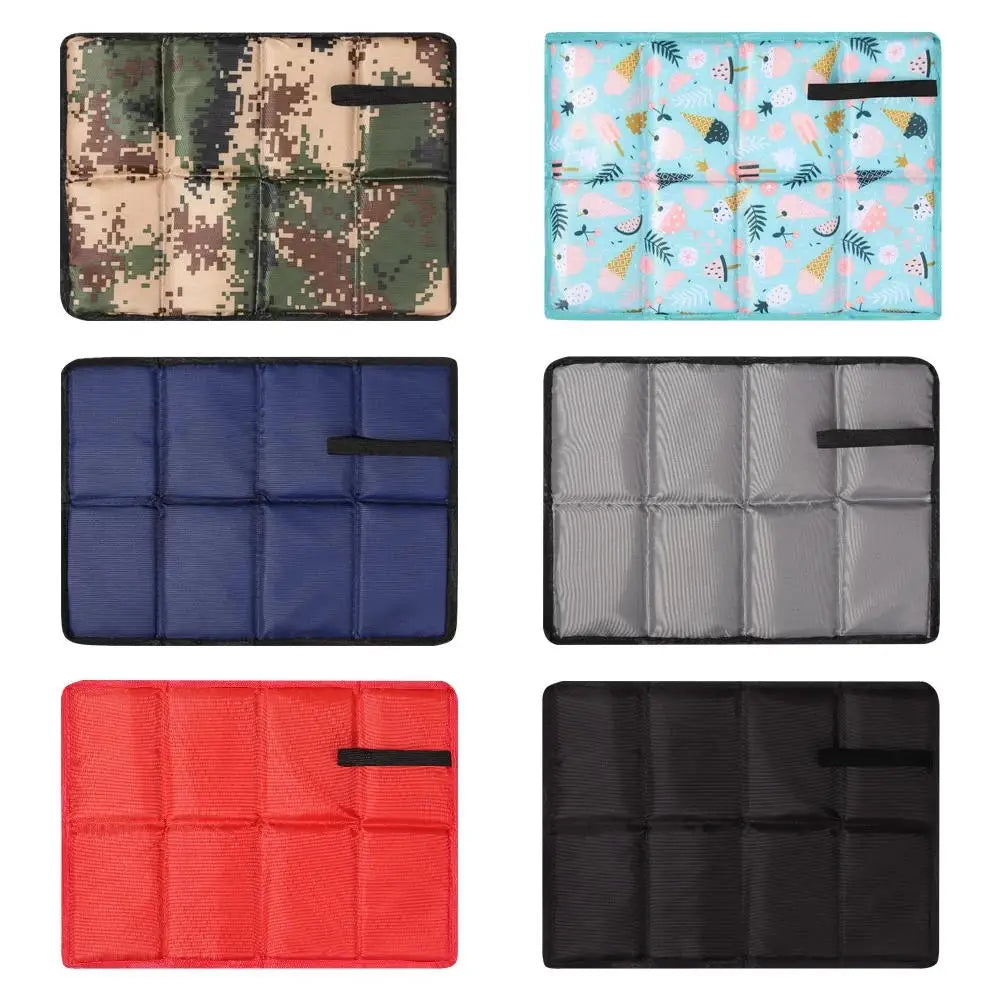Seat Cushion Outdoor Portable Waterproof Oxford Cloth Beach Mat Comfort Foldable Seat Foam Pad For Outdoor Activities Camping