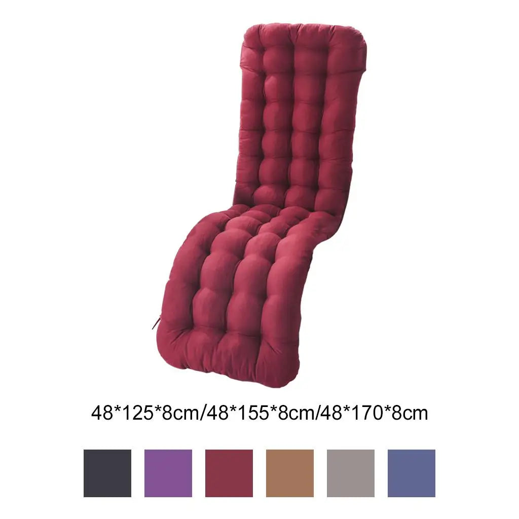 Polyester Recliner Cushion Thickened Mat Sunlounger Cushion Outdoor Indoor